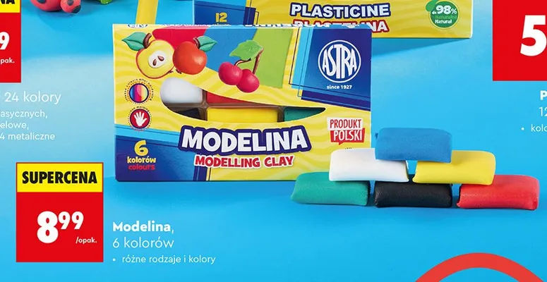 Modelina Astra 6 kolorów promocja w Biedronka