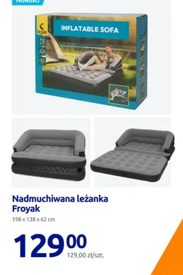 Nadmuchiwana leżanka promocja w Action