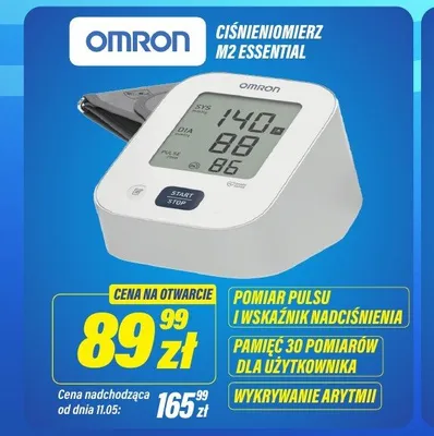 Ciśnieniomierz Omron M2 Essential promocja w RTV EURO AGD