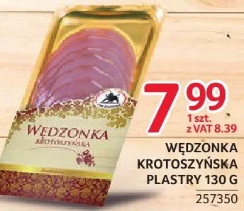 Wędzonka Krotoszyńska Plastry 257350 promocja w Selgros