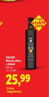 Włoska oliwa z oliwek Deluxe promocja w Lidl