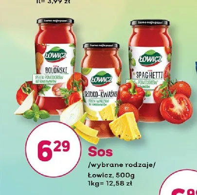 Sos Łowicz Spaghetti promocja w Bliski