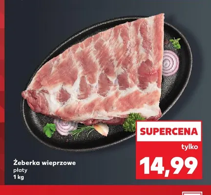 Żeberka wieprzowe płaty promocja w Kaufland