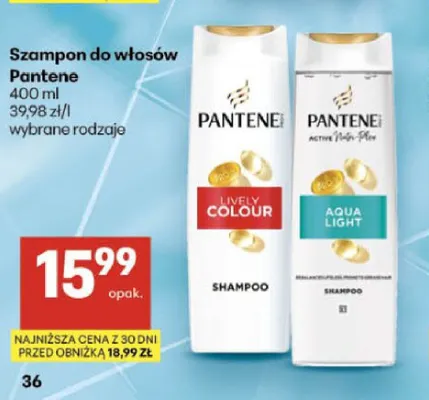 Szampon do włosów Pantene Aqua Light promocja w Delikatesy Centrum