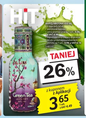 Napój AriZona promocja w Selgros