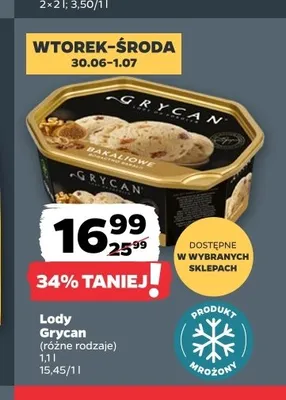 Lody Grycan promocja w Netto