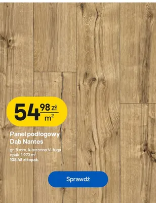 Panel podłogowy Dąb Nantes promocja w Castorama