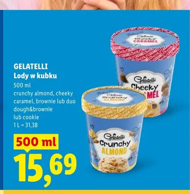 Lody w kubku Gelatelli cookie promocja w Lidl