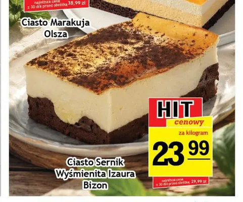 Ciasto Sernik Wyśmienita Izaura Bizon promocja w Gram Market
