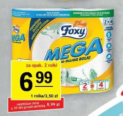 Ręcznik papierowy Foxy Mega 2-pak promocja w Gram Market