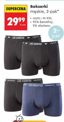 Bokserki męskie, 2-pak Lee Cooper promocja w Biedronka