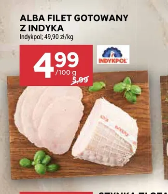 Alba filet gotowany z indyka Indykpol promocja w Stokrotka