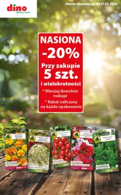 Nasiona, różne rodzaje -20% (przy zakupie 5 szt.) promocja w Dino