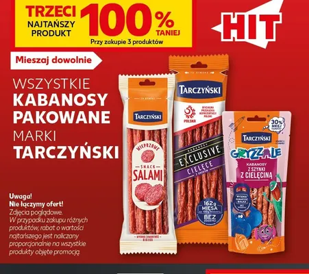 Kabanosy Snack Salami Tarczyński promocja w Kaufland