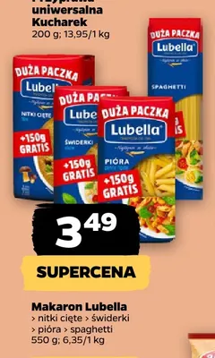 Makaron spaghetti Lubella promocja w Netto
