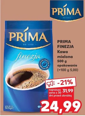 Kawa mielona Finezja Príma promocja w Kaufland