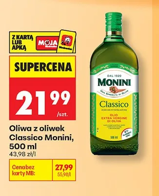Oliwa z oliwek Classico Monini promocja w Biedronka