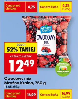 Owocowy mix promocja w Biedronka