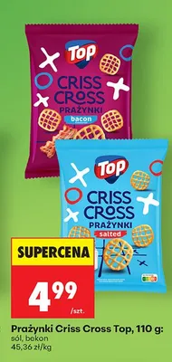 Prażynki Criss Cross Top sól promocja w Biedronka
