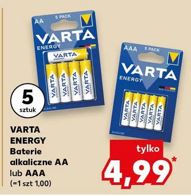 Baterie alkaliczne aa promocja w Kaufland