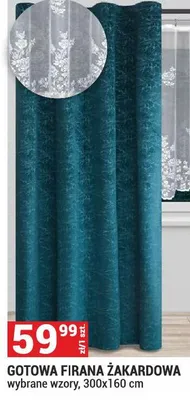 Gotowa firana zakardowa promocja w Merkury Market