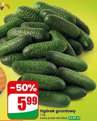 Ogórek gruntowy promocja w Dino