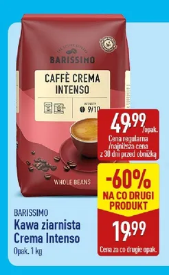Kawa ziarnista Barissimo Caffè Crema Intenso promocja w Aldi