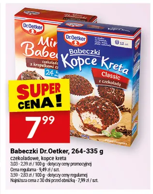 Babeczki Kopce Kreta Dr.Oetker promocja w Twój Market