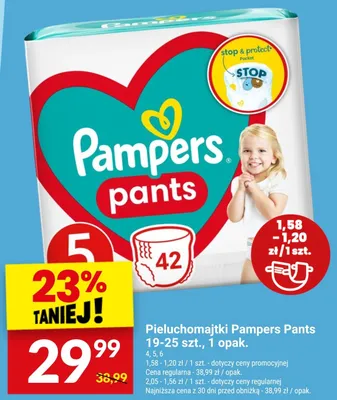 Pieluchomajtki Pampers Pants 5 promocja w Twój Market