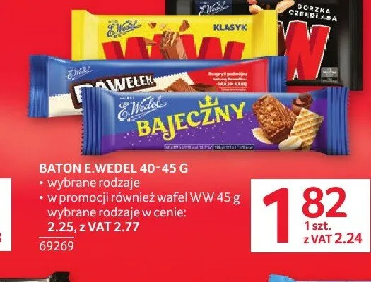 Baton E.Wedel Pawełek promocja w Selgros