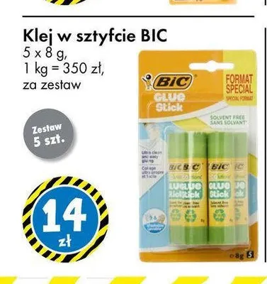 Klej w sztyfcie BIC promocja w Tedi