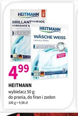 Wybielacz do firan i zasłon Heitmann promocja w Drogerie Polskie