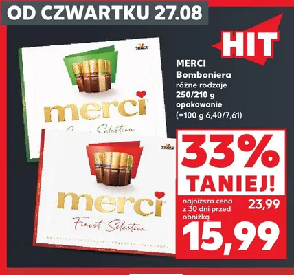 Bomboniera Merci promocja w Kaufland