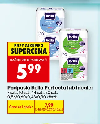 Podpaski Bella Perfecta promocja w Biedronka