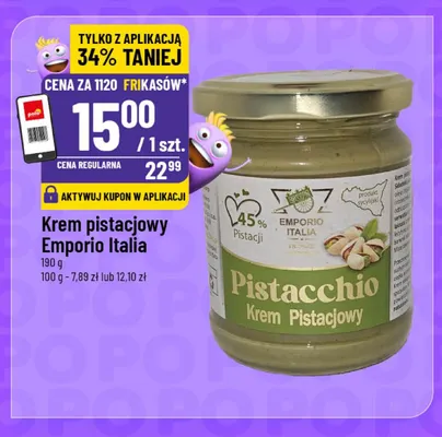 Krem pistacjowy Emporio Italia promocja w POLOmarket