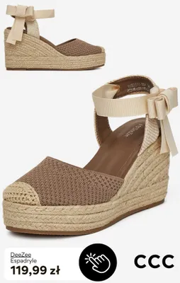 Espadryle damskie DeeZee promocja w CCC