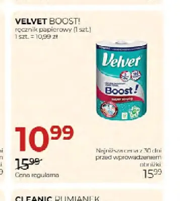 Ręcznik papierowy Boost! Velvet promocja w Drogerie Jawa