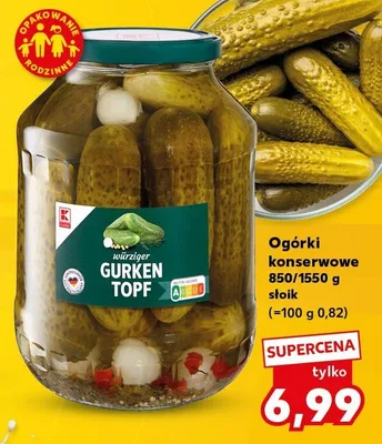 Ogórki konserwowe promocja w Kaufland