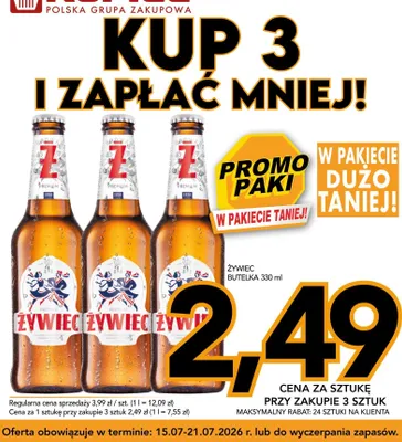Piwo Żywiec Premium promocja w Kupiec