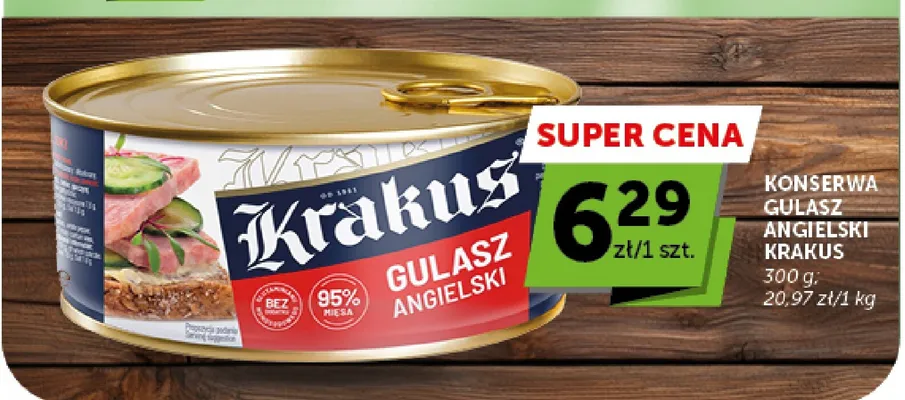 Konserwa Gulasz Angielski Krakus promocja w ABC