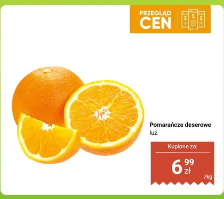 Pomarańcze deserowe luzem promocja w Biedronka