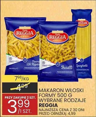 Makaron włoski formy 500g wybrane rodzaje promocja w Wafelek