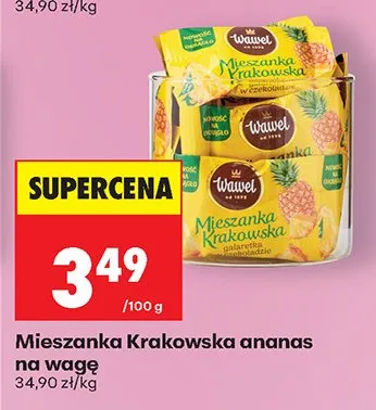 Mieszanka Krakowska ananas Wawel na wagę promocja w Biedronka