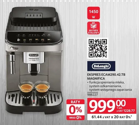 Ekspres automatyczny ECAM290.42.TB Magnifica 988227 promocja w Selgros