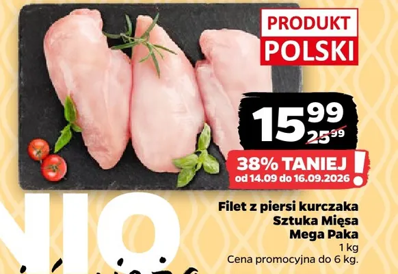 Filet z piersi kurczaka Sztuka Mięsa Mega Paka promocja w Netto