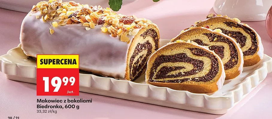 Makowiec z bakaliami promocja w Biedronka