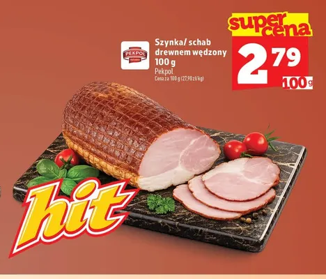Schab drewnem wędzony Pekpol promocja w TOPAZ