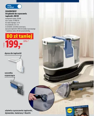 Urządzenie do czyszczenia tapicerki Silvercrest promocja w Lidl