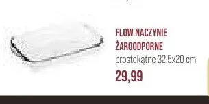 Naczynie żaroodporne prostokątne Flow 32,5x20cm promocja w Stokrotka