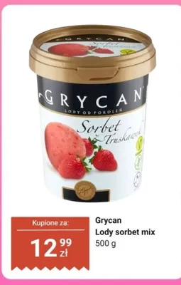 Lody sorbet mix promocja w Dino